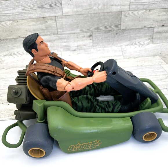 GI Joe Battle Go Kart Dune Buggy w/GI Joe Action Figure by Hasbro Y2K 2000 - Picture 7 of 15